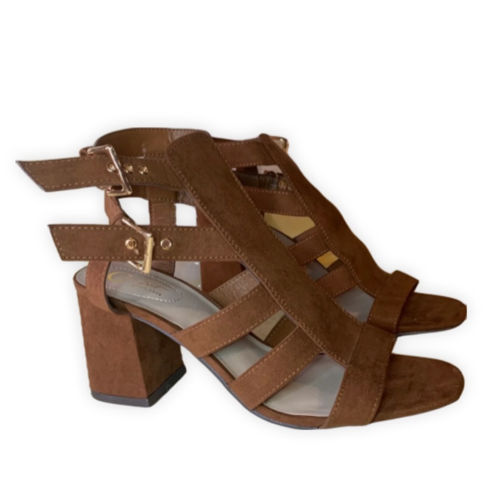 C Comfort Est. 1946 Brown Block Heel Sandals Size 10